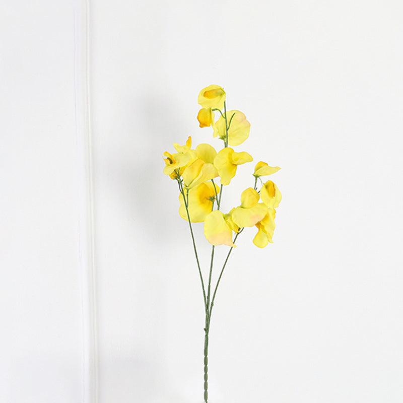 1 Branch Artificial Flowers Faux Sweetpea Flowers - Artificialmerch