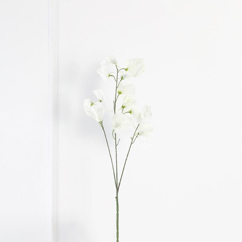 1 Branch Artificial Flowers Faux Sweetpea Flowers - Artificialmerch