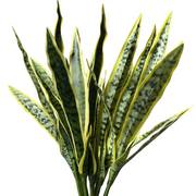 25 Inch Artificial Snake Plant Bush 1 Pc Green Silk Indoor Outdoor Home Decor