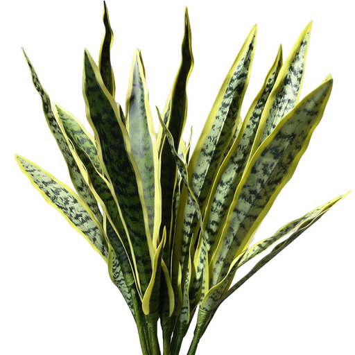 25 Inch Artificial Snake Plant Bush 1 Pc Green Silk Indoor Outdoor Home Decor
