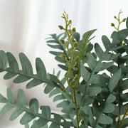 20 Inch Artificial Sophora Japonica Locust Leaves Stem Twig, 1 Pc Silk Leaf Branch