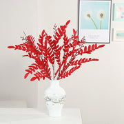 20 Inch Artificial Sophora Japonica Locust Leaves Stem Twig, 1 Pc Silk Leaf Branch