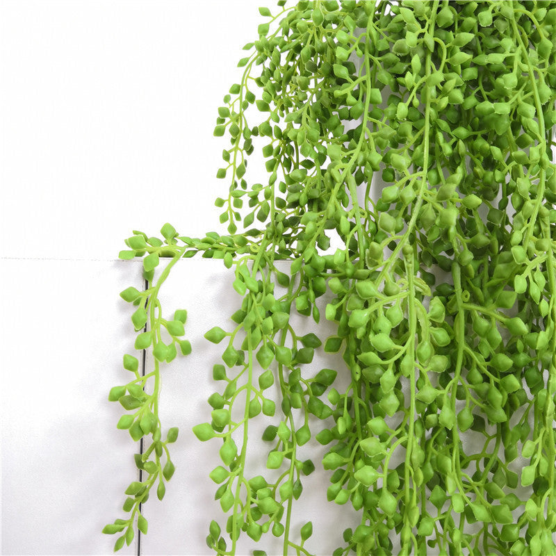 5 Pcs Artificial Donkey Tail Succulent Hanging Plants Greenery Strings of Pearls 12 Inch