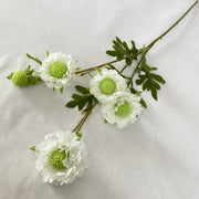 31 Inch Sweet Scabious Silk Flowers Artificial Bulk Wholesale 10 Pcs