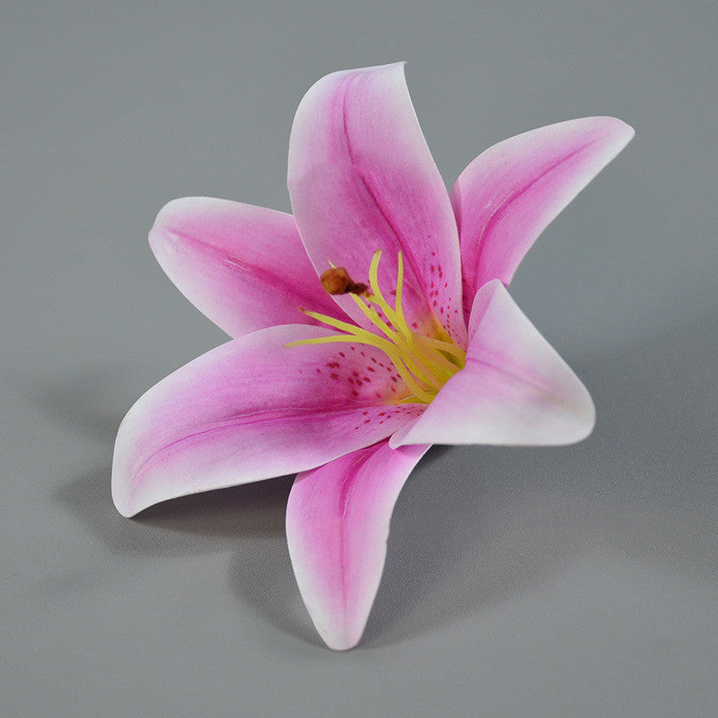 10 Pcs Artificial Real Touch Tiger Lily Flower Heads Bulk Wholesale