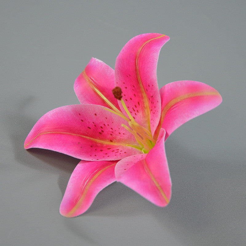 10 Pcs Artificial Real Touch Tiger Lily Flower Heads Bulk Wholesale