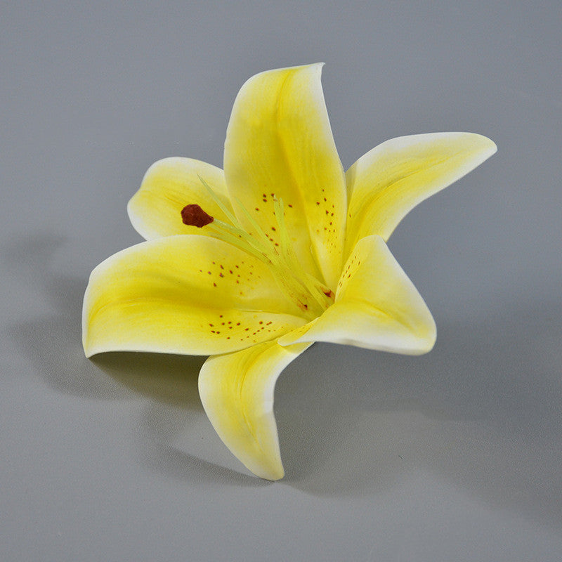 10 Pcs Artificial Real Touch Tiger Lily Flower Heads Bulk Wholesale