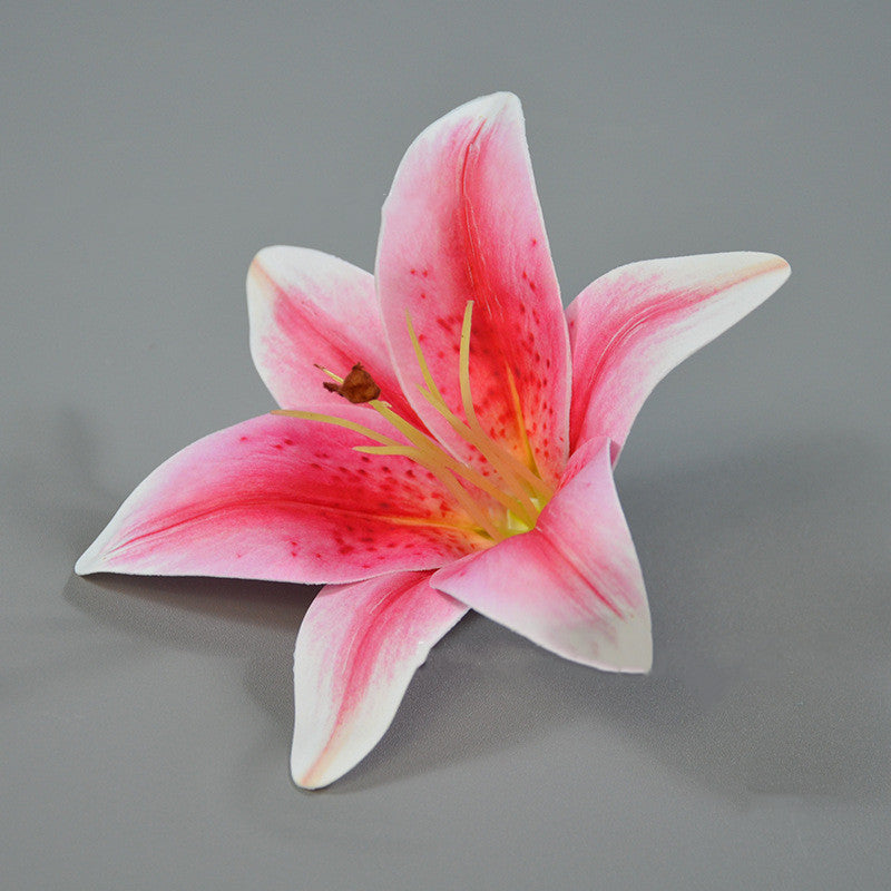 10 Pcs Artificial Real Touch Tiger Lily Flower Heads Bulk Wholesale