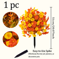 Artificial Topiary Ball Trees Outdoor with Ground Spike UV Resistant Plant Bushes for Porch Garden