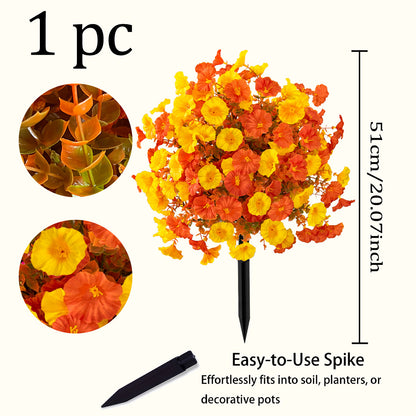 Artificial Topiary Ball Trees Outdoor with Ground Spike UV Resistant Plant Bushes for Porch Garden