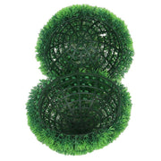 Artificial Topiary Pine Needle Grass Balls, 6 Pcs, 4 Inch, Green, Silk Plant Balls for Home Garden Decor