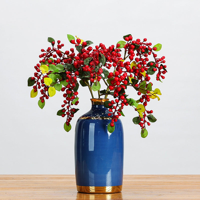 22 Inch Artificial Trailing Holly Berries Branches Bulk Quantity Holiday Decor