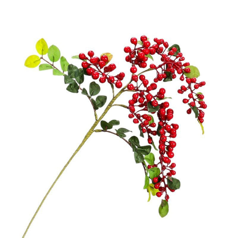 22 Inch Artificial Trailing Holly Berries Branches Bulk Quantity Holiday Decor