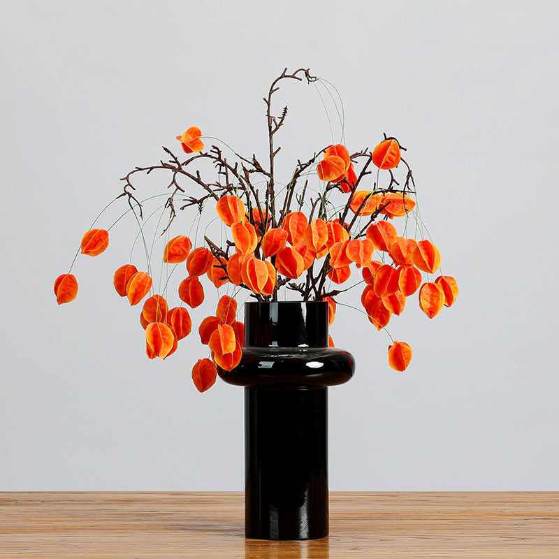 22.8 Inch Artificial Trailing Lantern Flowers 10 Pcs Autumn Fruit Silk Flowers for Fall Decoration
