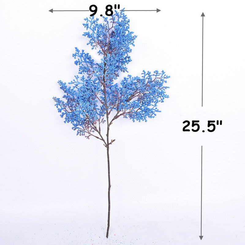 25 Inch Artificial Tree Branches, 10 Pcs Soft Ice Plants for Wedding Flower Arrangements
