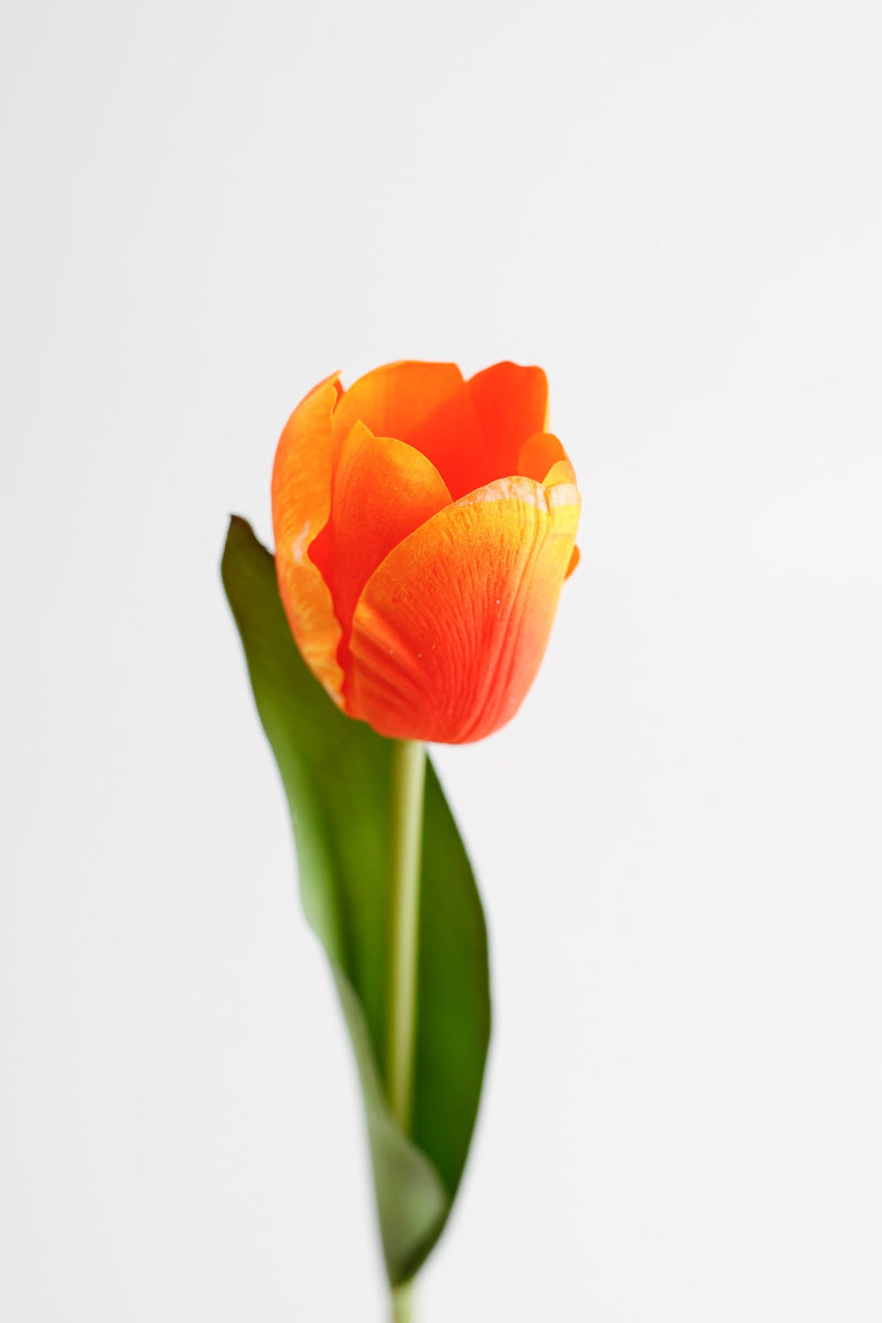 Real Touch Tulips 14 Inch Artificial Silk Flowers 10 Stems Bulk Arrangement