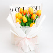 Artificial Tulips Flower Bouquet 12 Inch 10 Pcs Bulk Wholesale Silk Tulip Stems