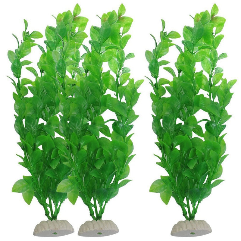 Artificial Aquarium Plants 10 Pcs Green Underwater Fish Tank Decorations Silk Water Grass
