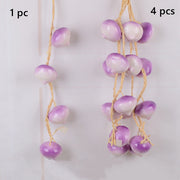 Artificial Hot Chili Pepper Garland 10 Pcs 12 Inch Lifelike Hanging Vegetable String for Home Kitchen Wall Decoration