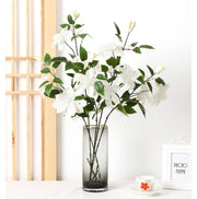 Artificial Violet Clematis Spray with Foliage 26 Inch 10 Pcs Bulk Silk Flowers