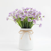3 Pcs Artificial Silk Violet Branch Bouquet February Birth Flower Bulk