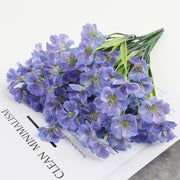 3 Pcs Artificial Silk Violet Branch Bouquet February Birth Flower Bulk