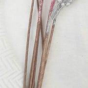5 Pcs Artificial Glitter Berry Long Stems Christmas Flower Arrangement Decoration