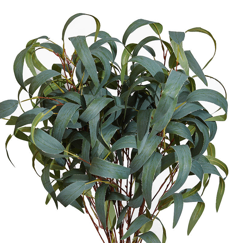 Artificial Eucalyptus Leaf Spray 12 Inch Real Touch Bulk 10 Pcs Silk Salix Plants