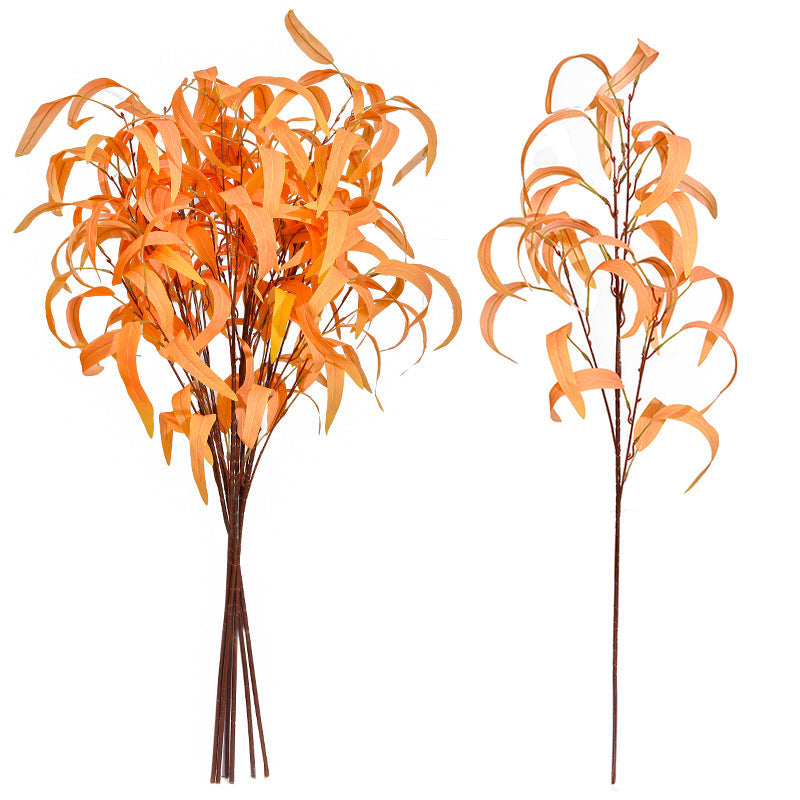 Artificial Eucalyptus Leaf Spray 12 Inch Real Touch Bulk 10 Pcs Silk Salix Plants