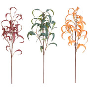 Artificial Eucalyptus Leaf Spray 12 Inch Real Touch Bulk 10 Pcs Silk Salix Plants