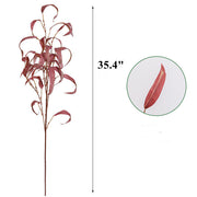 Artificial Eucalyptus Leaf Spray 12 Inch Real Touch Bulk 10 Pcs Silk Salix Plants