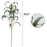 Artificial Eucalyptus Leaf Spray 12 Inch Real Touch Bulk 10 Pcs Silk Salix Plants