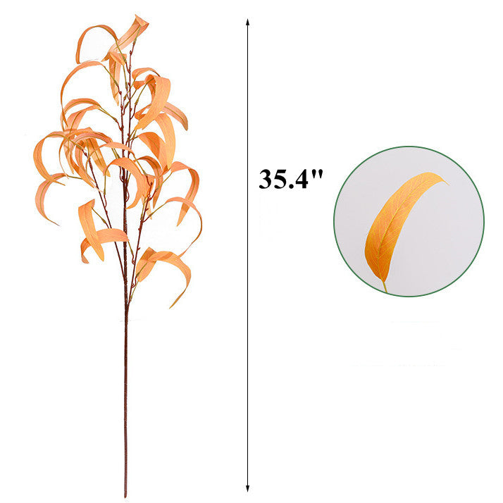 Artificial Eucalyptus Leaf Spray 12 Inch Real Touch Bulk 10 Pcs Silk Salix Plants