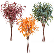 Artificial Eucalyptus Leaf Spray 12 Inch Real Touch Bulk 10 Pcs Silk Salix Plants