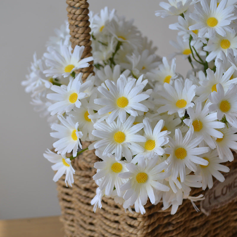 11 Inch Artificial Daisy Stems, 10 Pcs Silk Flowers for Wedding Arch Decor, DIY Bouquets, Home Centerpieces