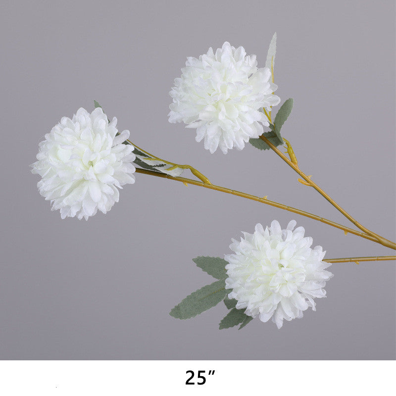 Artificial White Flowers Combo - 6 Stems Silk Floral Arrangement