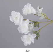 Artificial White Flowers Combo - 6 Stems Silk Floral Arrangement