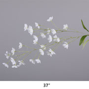 Artificial White Flowers Combo - 6 Stems Silk Floral Arrangement