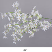 Artificial White Flowers Combo - 6 Stems Silk Floral Arrangement