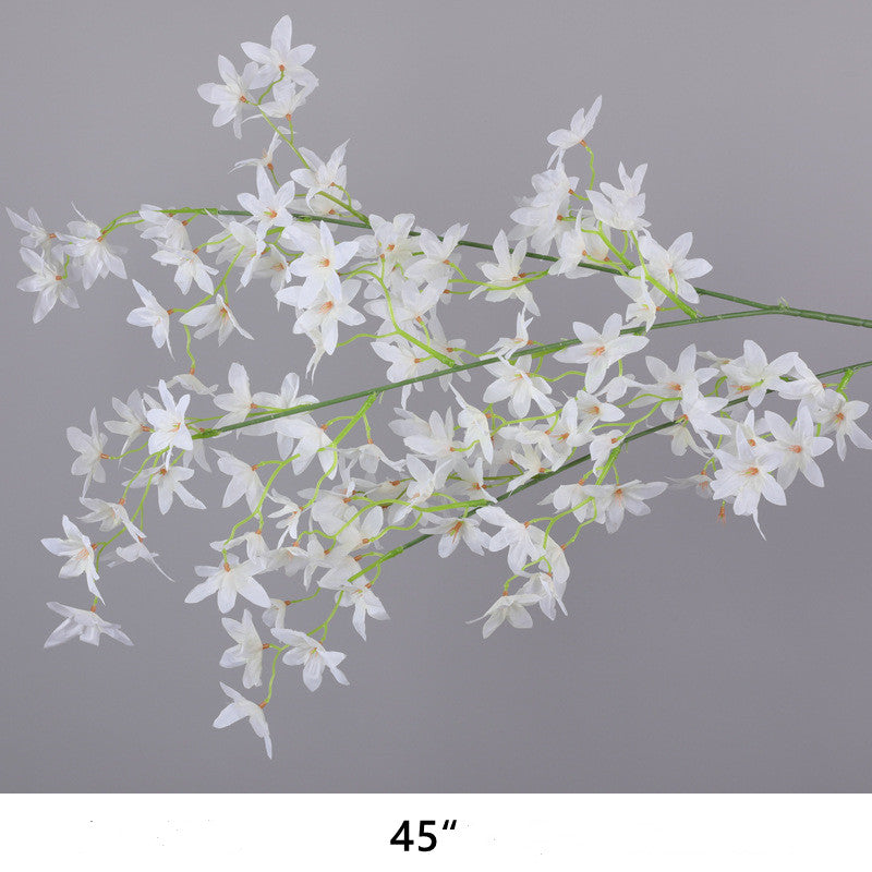 Artificial White Flowers Combo - 6 Stems Silk Floral Arrangement