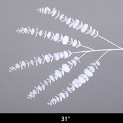 Artificial White Flowers Combo - 6 Stems Silk Floral Arrangement