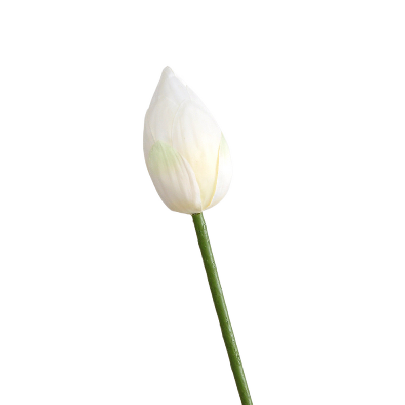Lotus Lily Artificial Flower Stems with Leaf and Seedpod, Real Touch, Bulk Wholesale Quantity