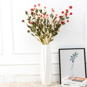 31 Inch Artificial Windmill Fruit Flower Stems, 10 Pcs Long Scabiosa Pods Balls, Bulk Wholesale