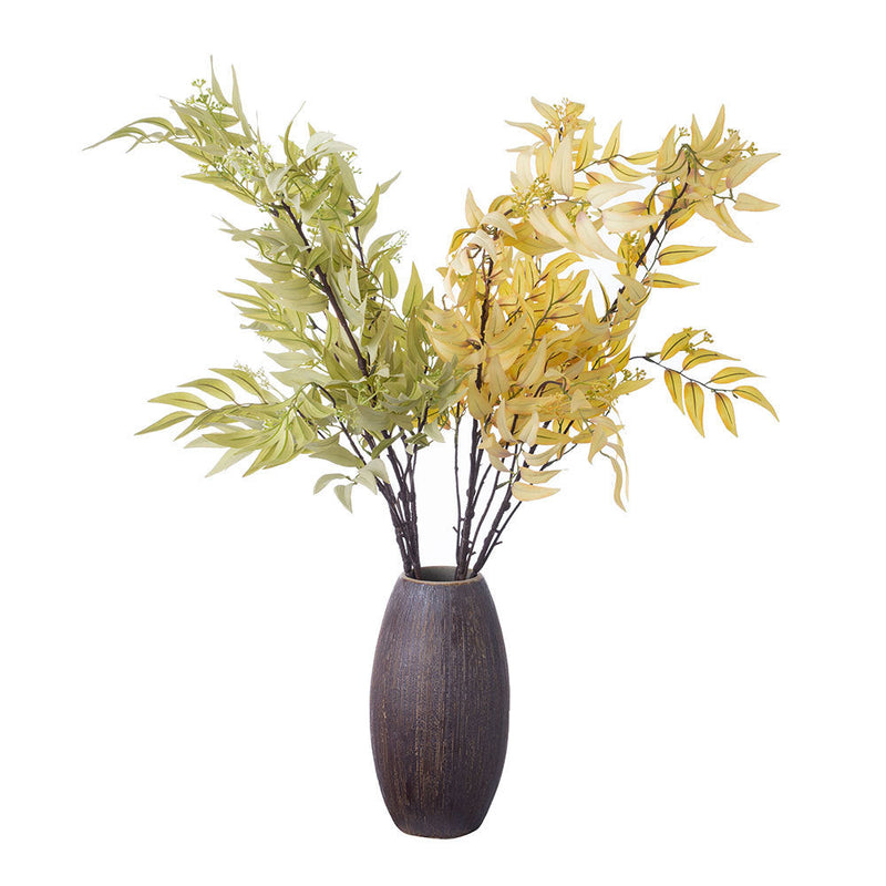 Artificial Fall Leaves Stems Bulk, 12 Inch Autumn Greenery Branches Leaf Bouquet, 10 Pcs