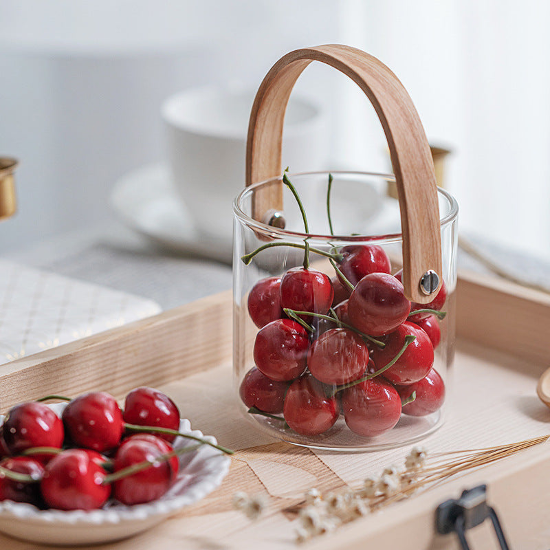 Artificial Cherries 50 Pcs Lifelike Cherry Simulation Fruit Model Ornament Bulk