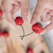 Artificial Cherries 50 Pcs Lifelike Cherry Simulation Fruit Model Ornament Bulk