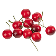 Artificial Cherries 50 Pcs Lifelike Cherry Simulation Fruit Model Ornament Bulk