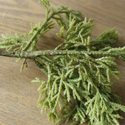 Artificial Cypress Stem 14.57 Inch Realistic 10 Pcs Bulk for Christmas DIY Crafts Holiday Wreath Mantel Decoration