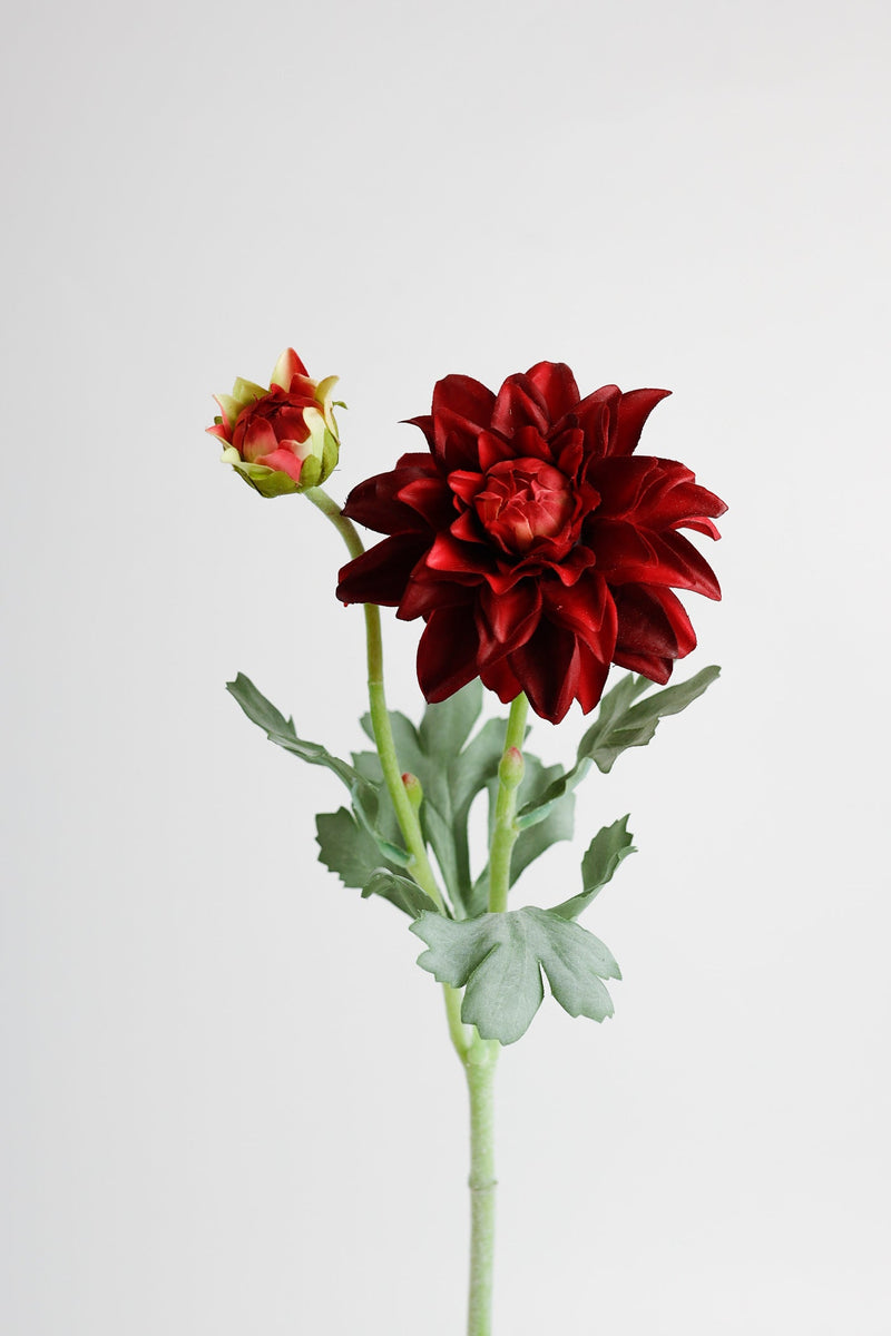 21 Inch Dahlia Stem Branch Artificial Silk Flowers 10 Pcs Bulk Wholesale