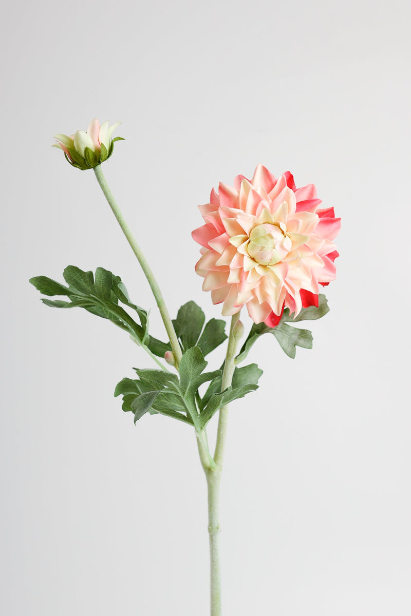 21 Inch Dahlia Stem Branch Artificial Silk Flowers 10 Pcs Bulk Wholesale